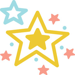 Stars Doodle Hand Drawn