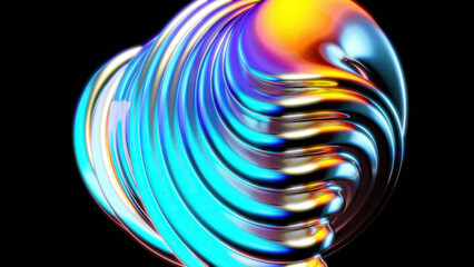 Abstract waves - 3D Illustration