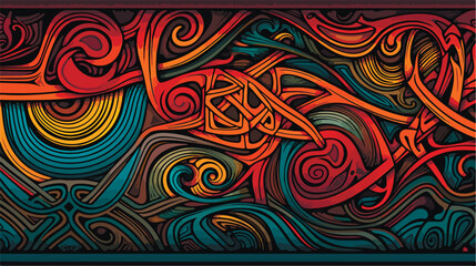 Obraz premium Abstract beautiful colored vector celtic knot patterns. Seamless celtic knot pattern background