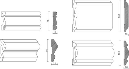 Adobe Illustrator Artwork Vector design sketch illustration of vintage classic ceiling decoration style