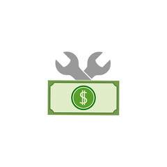 Money design icon isolated on transparent background