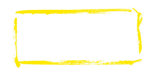 Grunge Rahmen mit gelber Farbe und Textfreiraum - obrazy, fototapety, plakaty