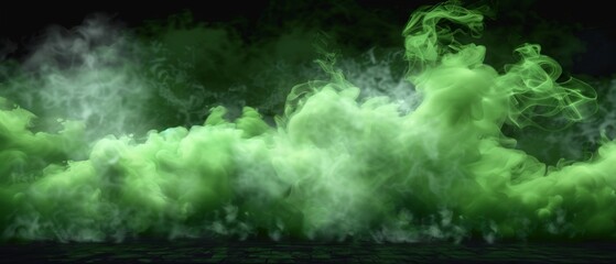 The smoky mist or toxic vapor is displayed on a transparent background with realistic overlay effect. Modern illustration of smoky mist or toxic vapor on a floor.