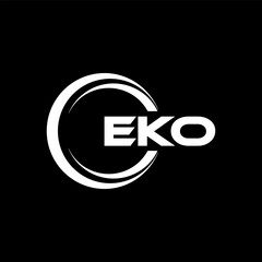 EKO Letter Logo Design, Inspiration for a Unique Identity. Modern Elegance and Creative Design. Watermark Your Success with the Striking this Logo. - obrazy, fototapety, plakaty