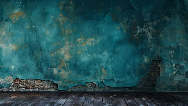 Empty Old concrete Wall Texture. Painted Distressed Wall Surface. Grungy wall. Grunge colorful Stonewall Background. Shabby Building Facade With Damaged Plaster. Abstract Web Banner. Copy Space. Old g