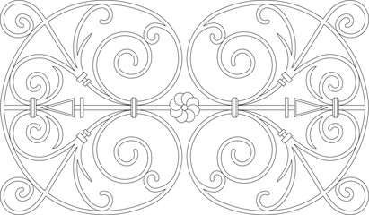 Sketch detailed design vector illustration of classical vintage ethnic traditional floral ornament Adobe Illustrator Artwork