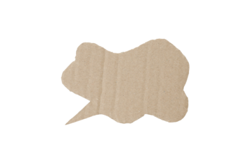 PNG, Cardboard, recycle concept, isolated on white background