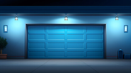 Smart garage door openers for remote access solid color