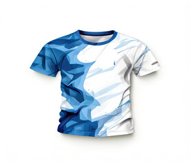 blue t shirt-t shirt isolated on white-t shirt isolated on white background