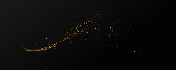 christmas light effect, sparkling magic dust particles.a trail of  particles. A trail of stardust. Space sparkling.	