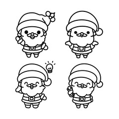Obraz premium set of funny cartoon character