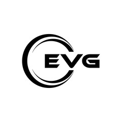 EVG Letter Logo Design, Inspiration for a Unique Identity. Modern Elegance and Creative Design. Watermark Your Success with the Striking this Logo.