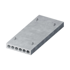 Precast hollowcore flooring, precast core floor slab isometric icon