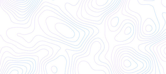 Topographic map background geographic line map pattern .panorama view gradient  wave curve lines .geographic mountain relief abstract grid .the concept map of a conditional geography map . - obrazy, fototapety, plakaty
