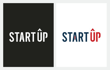 Modern Start Up Typography logo design inspiration