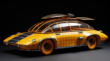 Solar paneled car
