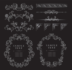 アンティークフレーム飾り枠セット
