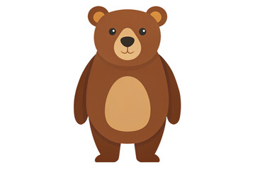cartoon bear on a transparent background