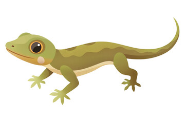Fototapeta premium cartoon lizard on a transparent background