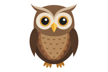 Fototapeta premium cartoon owl on a transparent background