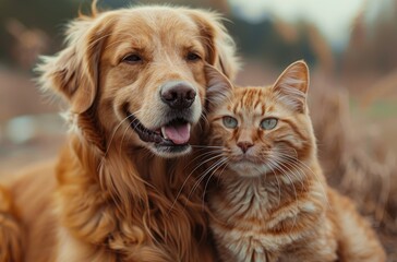 cute dog and cat