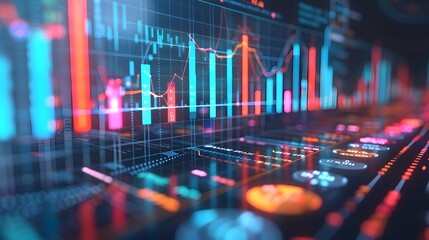 Colorful Financial Instrument Data Visualization with Bright Streams