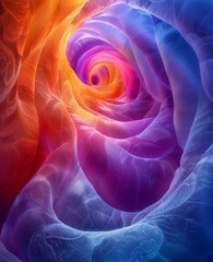 abstract background with spiral and fractal pattern.