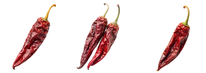 Gordijnen red hot chili peppers isolated on white © sadi