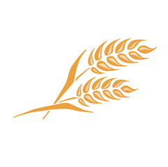 Rice symbol. Wheat symbol vector. wallpaper. logo design. Vector illustration