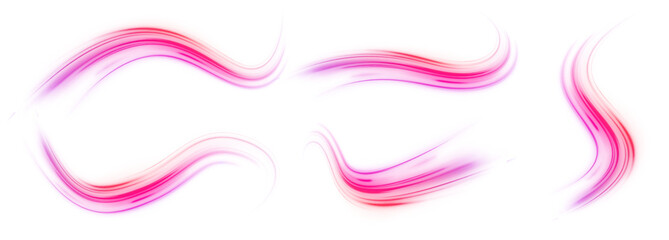 Vector purple and blue glowing lines air flow effect. Sport car is made of polygons, lines and connected dots. Vector PNG.	