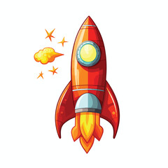 Rocket Clipart Clipart isolated on white background