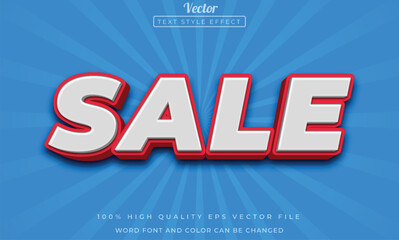 Fototapeta premium Sale text style effect template