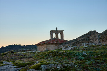 Obraz premium Remains of the Church of Our Lady of the Castle in Castelo Mendo, Almeida, Portugal
