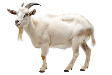 Fototapeta premium Goat isolated on white background Generative Ai 