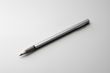 the sleek pencil on grey background