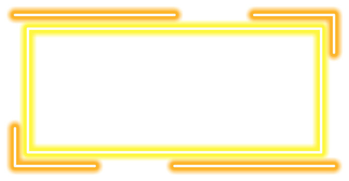 Glowing Neon Geometric Shape