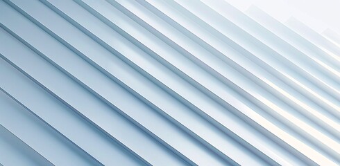 Fototapeta premium Sunlit Staircase: A Modern, Minimalist Masterpiece Generative AI