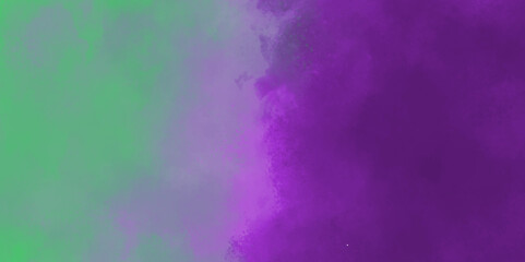 Green and purple watercolor background texture design .abstract green and purple watercolor painting background .Abstract panorama banner watercolor paint creative concept .