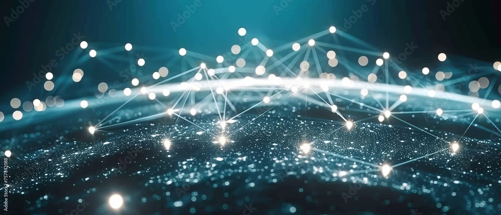 Poster Cyber attacks and business data privacy. Future technologies for web services for business. Online internet access cyber attacks and business data privacy.