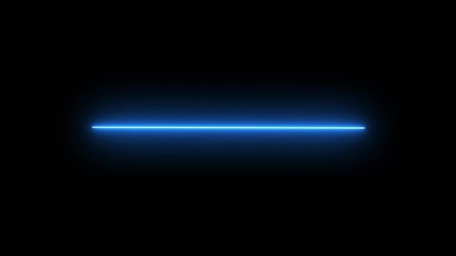 blue laser beam. 4K laser show with looping animation.