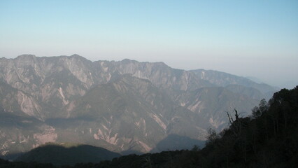 Obraz premium mountains in the fog