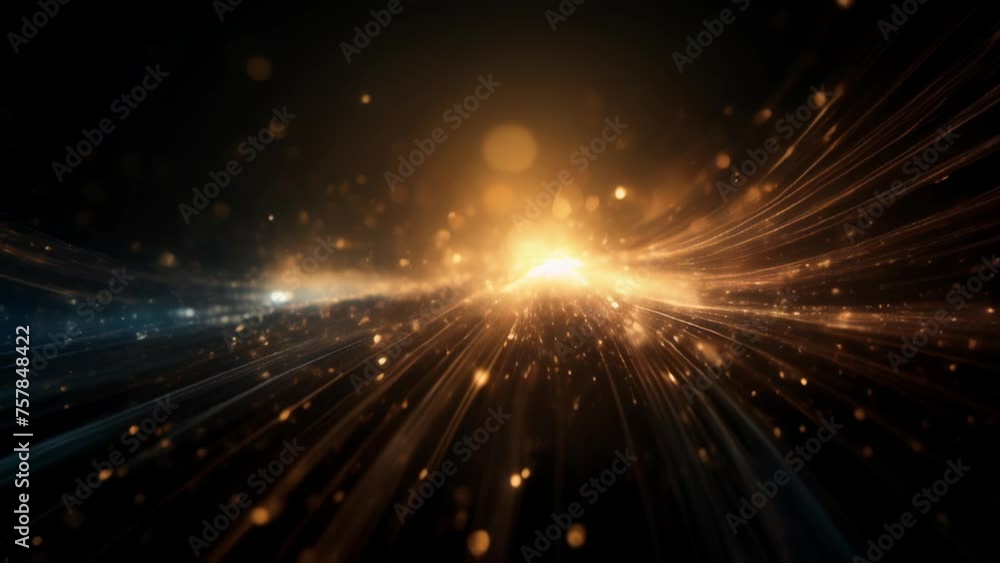 Poster blurred lights and streaks of light in motion, creating a dynamic and energetic atmosphere