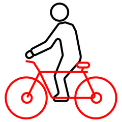 man on bicycle icon vector illustration symbol