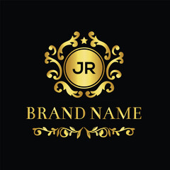 Fototapeta na wymiar Creative JR letter logo design for your business brands