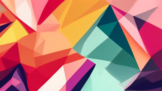  Vibrant geometric abstraction for your creative vision