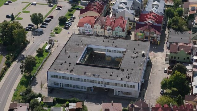 Chrobry Shopping Center Chelm Aerial View Poland