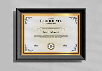 Golden Border Certificate Layout