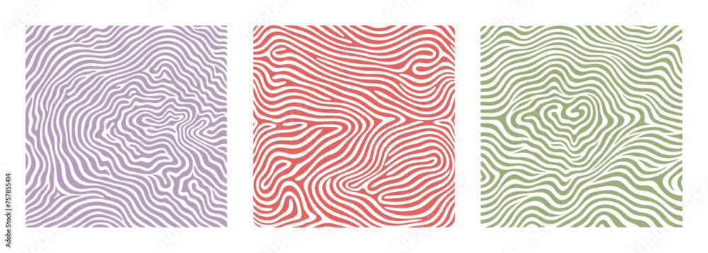 Poster groovy psychedelic y2k style swirl background flat style design vector illustration. distorted, twis