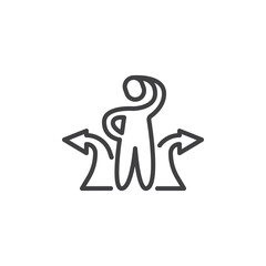 Decision Making line icon