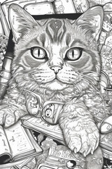 coloring book - Drugged up kawaii cats  part 19